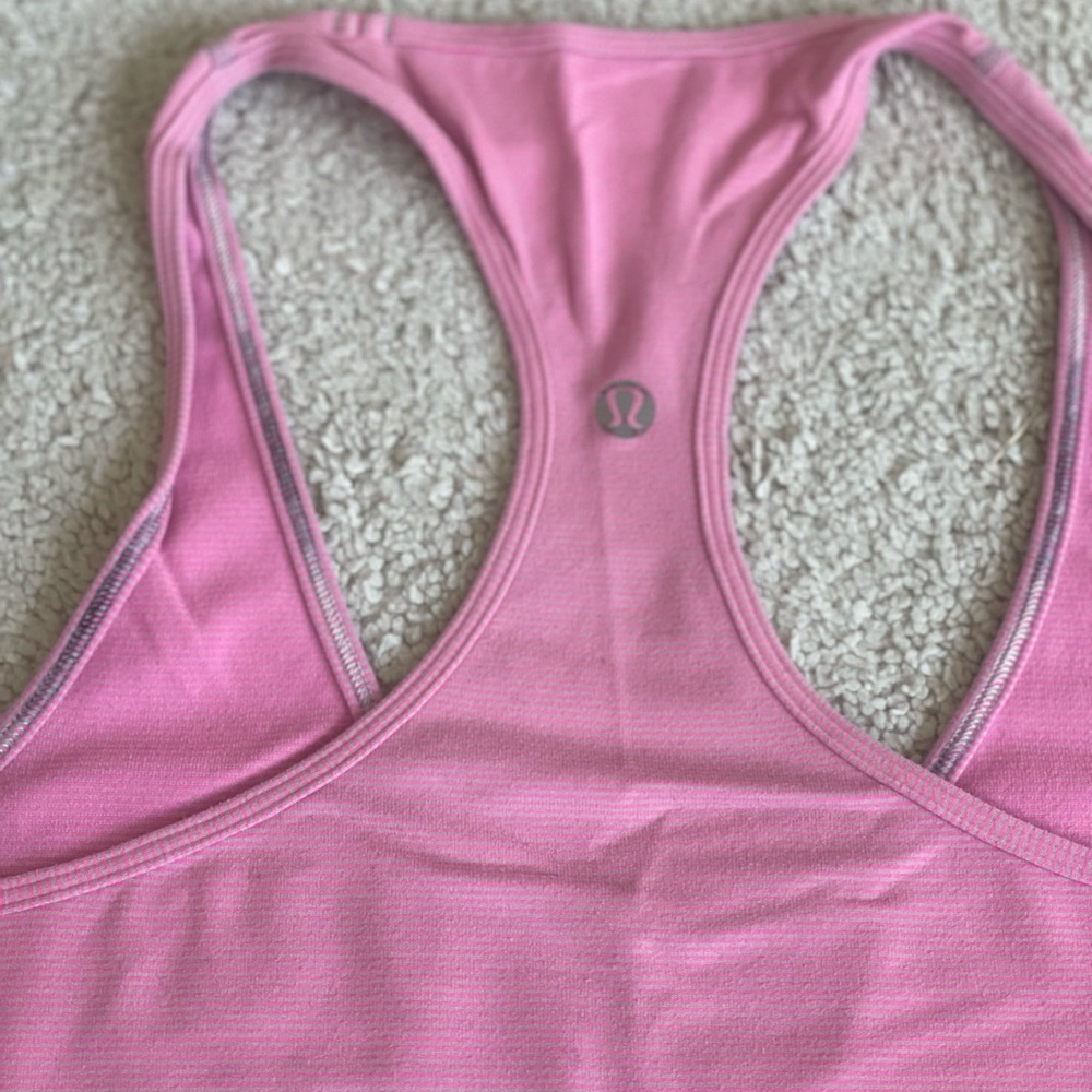 Pink Lululemon Racerback Top - Picture 2 of 3